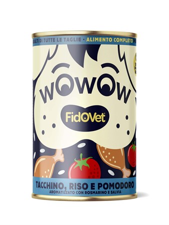Fidovet, WOWOW, turkey, rice & tomato, 400 g