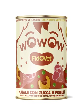 Fidovet, WOWOW, pork, pumpkin & peas, 400 g