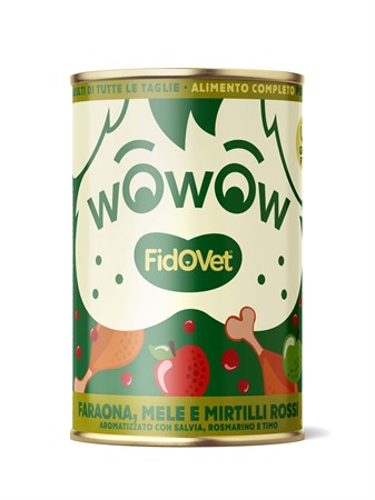 Fidovet, WOWOW, poultry, apples & cranberries, 400 g