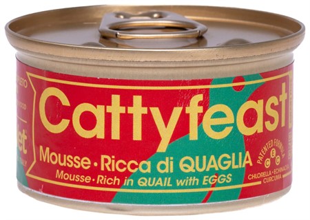 Fidovet CattyFeast Kitten, mousse, quail & eggs, 85 g