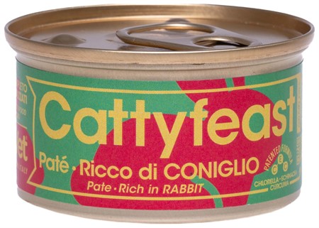 Fidovet CattyFeast Sterilised, paté, rabbit, 85 g