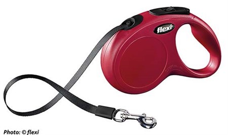 flexi New CLASSIC , S: 5 m band, röd