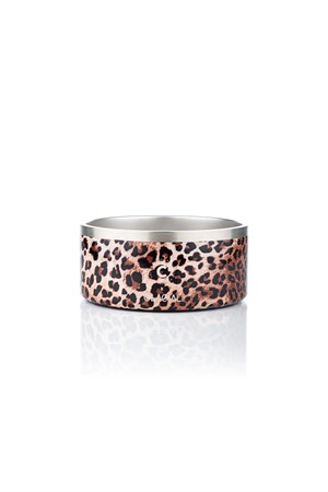 Termoskål 900ml, rostfri, leopard