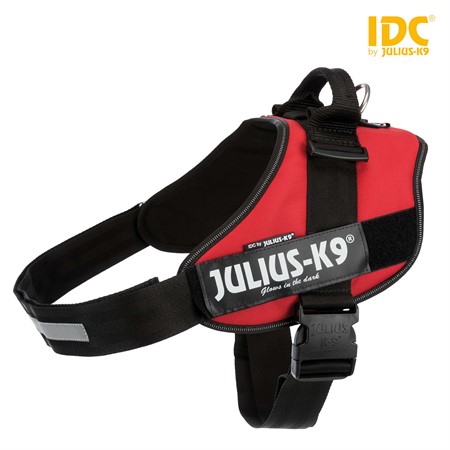 Julius-K9® IDC sele, 4/XL: 96-138 cm/50 mm, röd