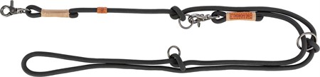 BE NORDIC multikoppel, S-M: 2.00 m/ø 8 mm, svart/sand