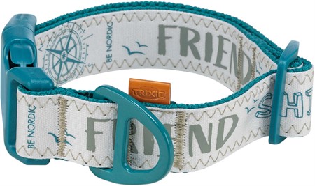 BE NORDIC halsband, X-bred, XS-S: 25-36 cm/25 mm, petrol