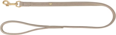 (BV)Pure koppel, läder, XS-S: 1,20 m/10 mm, ljusgrå
