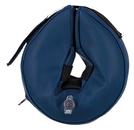 Hundkrage, uppblåsbar, XXS, 14-18 cm, blå