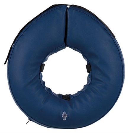 Hundkrage, uppblåsbar, M-L, 45-57 cm, blå