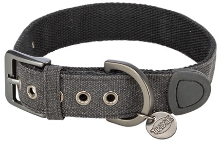 (BV)Citystyle halsband, X-bred, XS-S: 25-32 cm/25 mm, svart