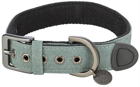 (BV)Citystyle halsband, X-bred, XS-S: 25-32 cm/25 mm, sage