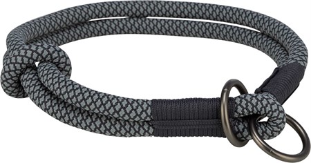 (BV)Soft rep halvstryp, XS-S: 30 cm/ø 10 mm, svart/grå