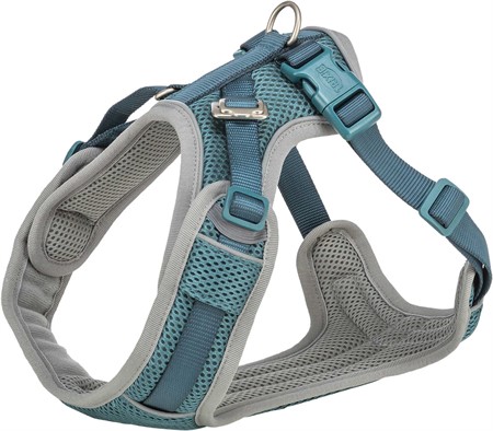 Premium FlexMesh sele, bred, XS-S: 40-57 cm/15 mm, petrol