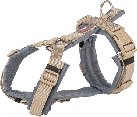 Premium spårsele, XS-S: 32-38 cm/13 mm, sand/grafit