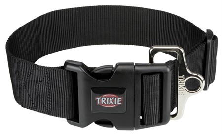 (BV)Premium halsband XXL, M-L: 40-60 cm/50 mm, svart
