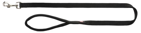 Premium koppel, XS/S: 1.20 m/15 mm, svart