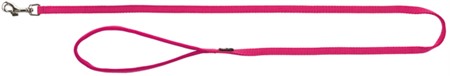 (BV)Premium koppel, L-XL: 1.00 m/25 mm, fuchsia
