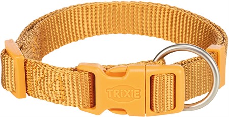 (BV)Premium halsband, XS-S: 22-35 cm/10 mm, curry