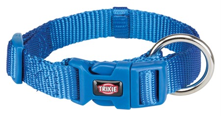 Premium halsband, M-L: 35-55 cm/20 mm, blå