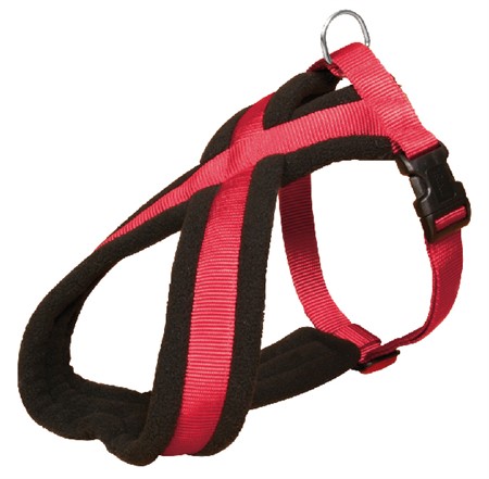 Premium touring sele, XS/S: 30-55 cm/15 mm, röd