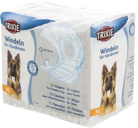 Blöjor för tikar, XL-L: 40-58 cm, 12-pack