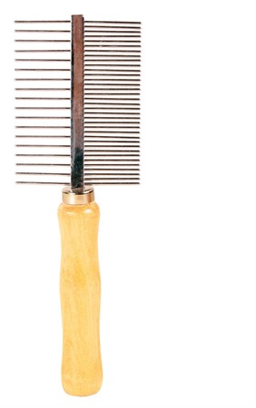 Kam, trähandtag, dubbelsidig. med/grov 17 cm