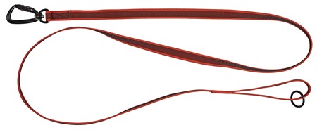 SAFE Koppel, gummerad, 1.80 m/13 mm, röd