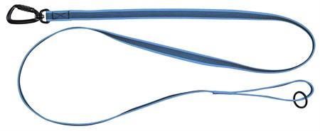 SAFE Koppel, gummerad, 1.80 m/13 mm, ljusblå