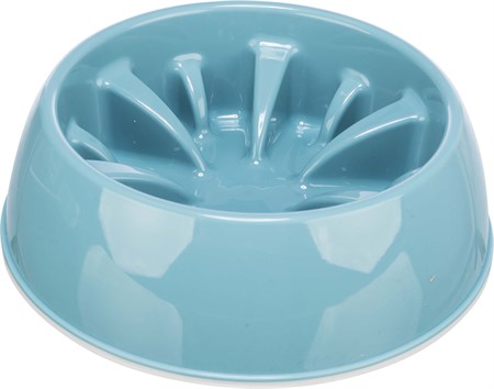 Slow Feed skål, plast/TPR, 0.3 l/ø 16 cm