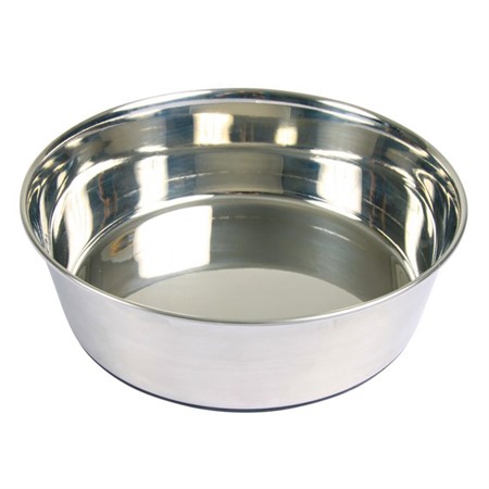 Matskål rostfri gummibas antiglid 0,5 L 14 cm