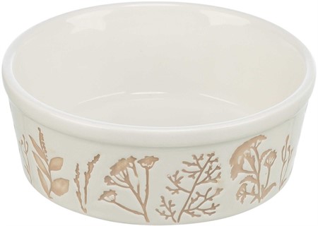 Keramikskål, 0.3 l/ø 12 cm, vit/taupe
