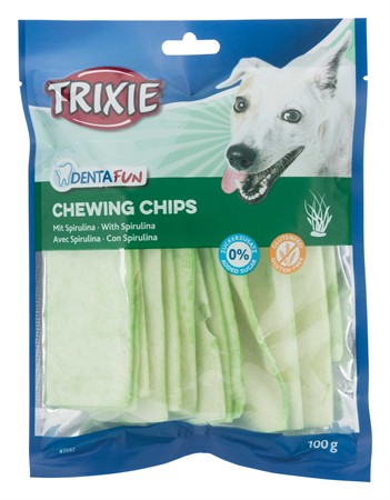 Denta Fun Tuggchips med Spirulina Alger, 100 g