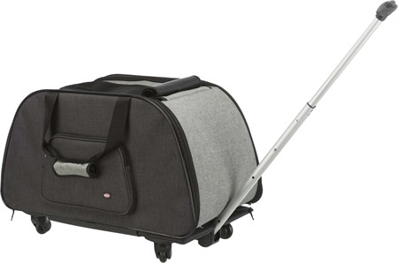 Transportväska Trolley, 34 x 43 x 67 cm, svart/grå