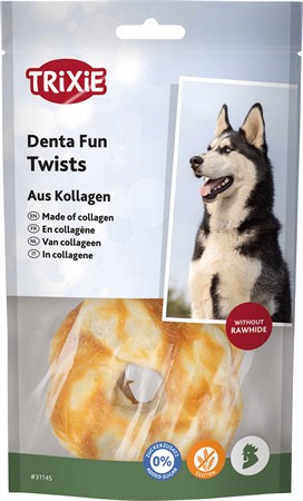 Denta Fun Twists, collagen med kyckling, 2 st./85 g