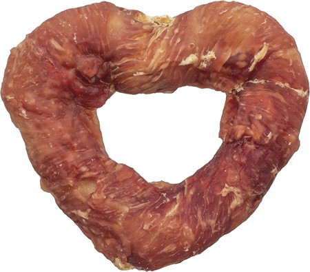Denta Fun Heart med ankbröst, bulk, ø 8 cm, 40 g