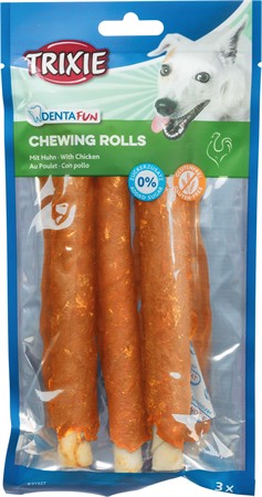 Denta Fun Tuggrulle, kyckling, 17 cm, 3-pack