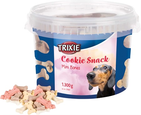 Hundkex, Cookie Snack Mini Bones, 1,3 kg  plasthink