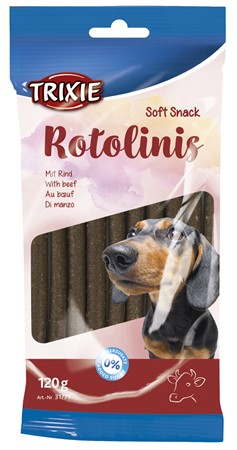 Soft Snack Rotolinis, oxkött, 12 cm, 12 st/120 g