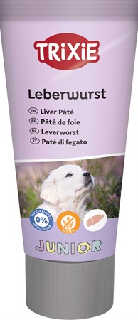 Junior leverpaté  i tub 75 g med grönläppad mussla