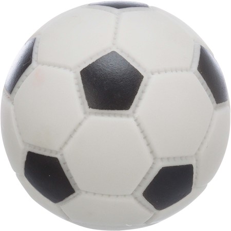 (BV)Fotboll, vinyl, ø 6 cm, grå/svart