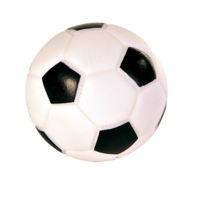 (BV)Fotboll, vinyl, ø 10 cm, grå/svart