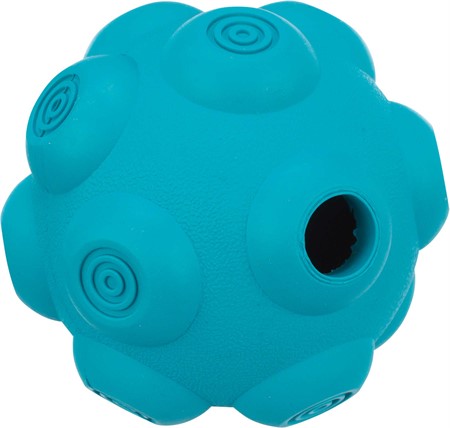 Snacksboll, naturgummi, labyrint, nivå 2, ø 9 cm, petrol