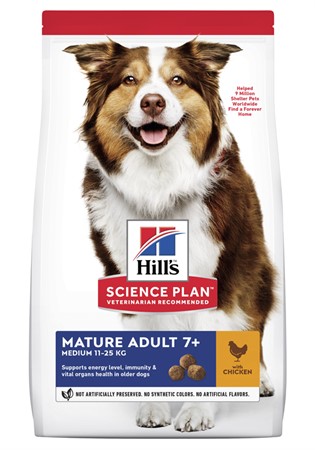 (BV)Hills Canine Mature MED Chicken 18kg