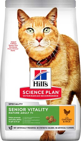 Hills Feline Senior Vitality Chicken Rice 7kg