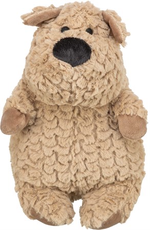 Hund, rund, 30 cm, brun