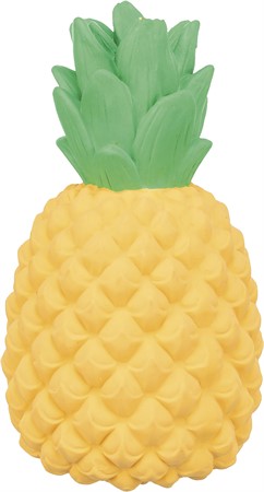 Ananas, latex, 14 cm, gul