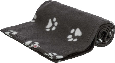 Barney filt, fleece, 150 x 100 cm, svart m tasstryck