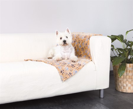 Laslo fleecefilt, 100 × 70 cm, beige