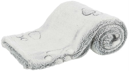 Nando filt, soft fleece, 75 × 50 cm, ljusgrå