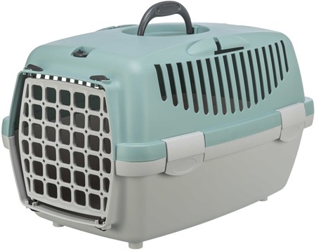 Transportbur Capri 1, XS: 32 × 31 × 48 cm, ljusgrå/sage